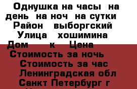 Однушка на часы, на день, на ноч, на сутки. › Район ­ выборгский › Улица ­ хошимина › Дом ­ 13 к2 › Цена ­ 2 000 › Стоимость за ночь ­ 1 800 › Стоимость за час ­ 500 - Ленинградская обл., Санкт-Петербург г. Недвижимость » Квартиры аренда посуточно   